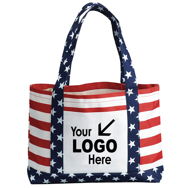 Patriotic Boat Tote 